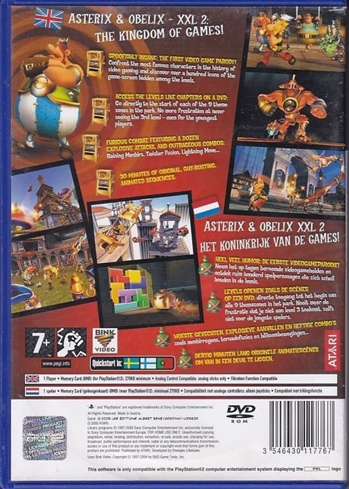 Asterix og Obelix XXL 2 Mission Las Vegum - PS2 (B Grade) (Genbrug)